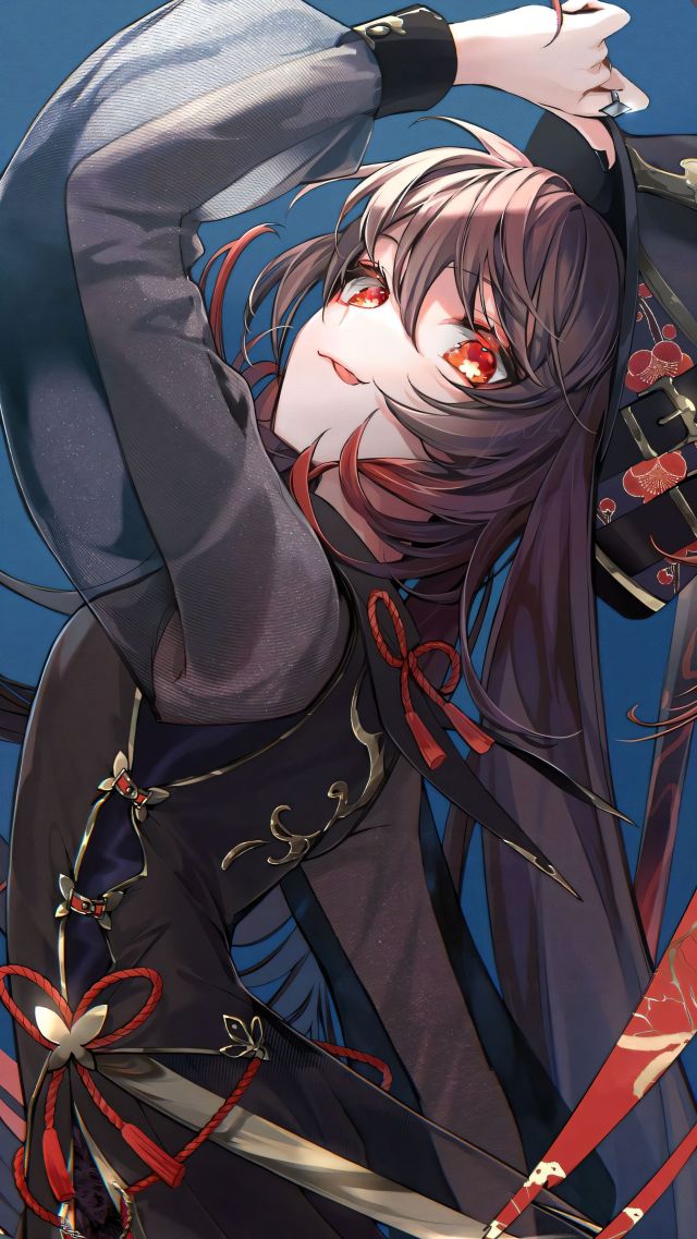 原神胡桃(动漫手机静态壁纸) - 动漫手机壁纸下载 - 元气壁纸