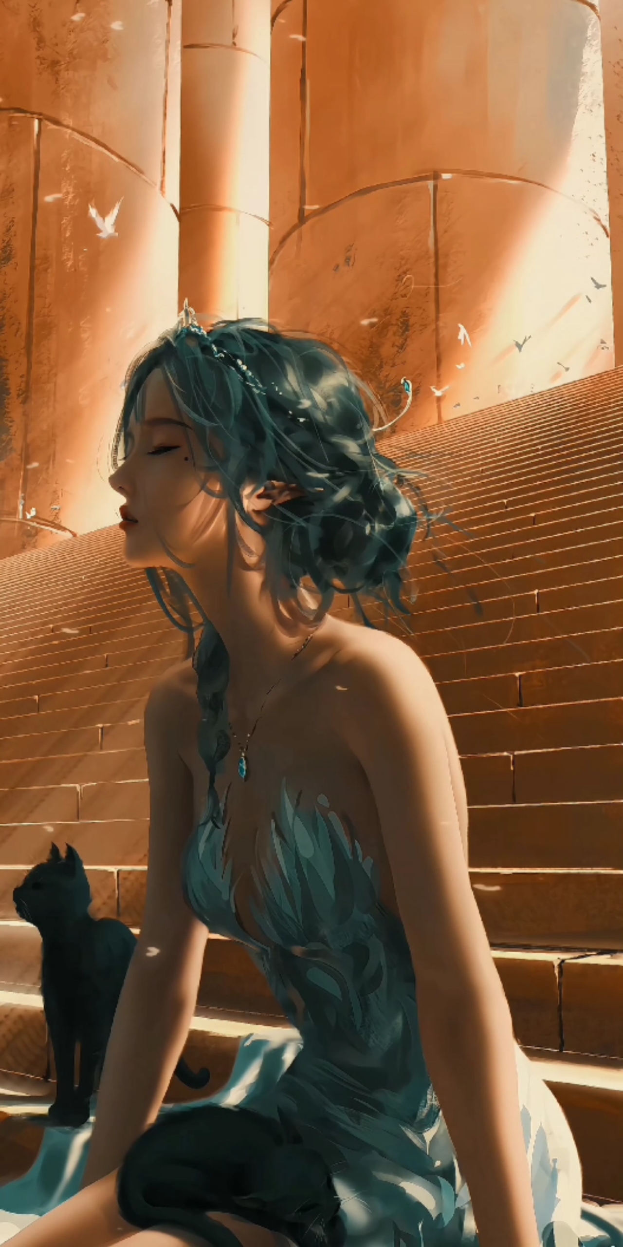 美女和貓貓