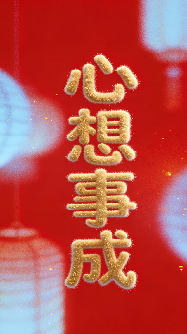 祝福之心想事成