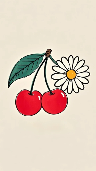 韩风ins樱桃雏菊