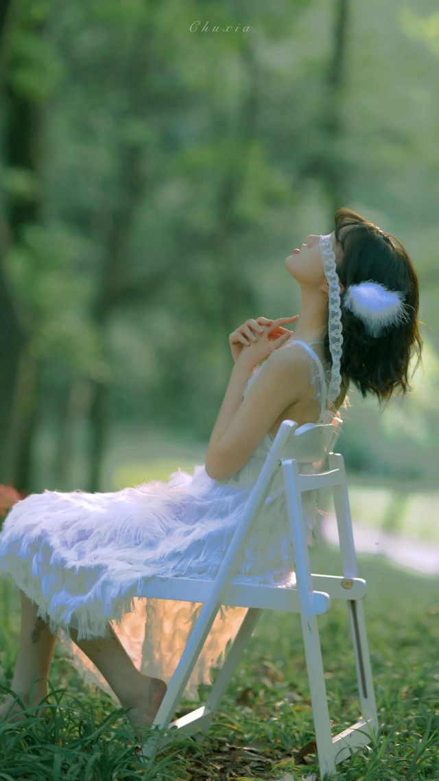 小清新少女壁纸聊天背景图