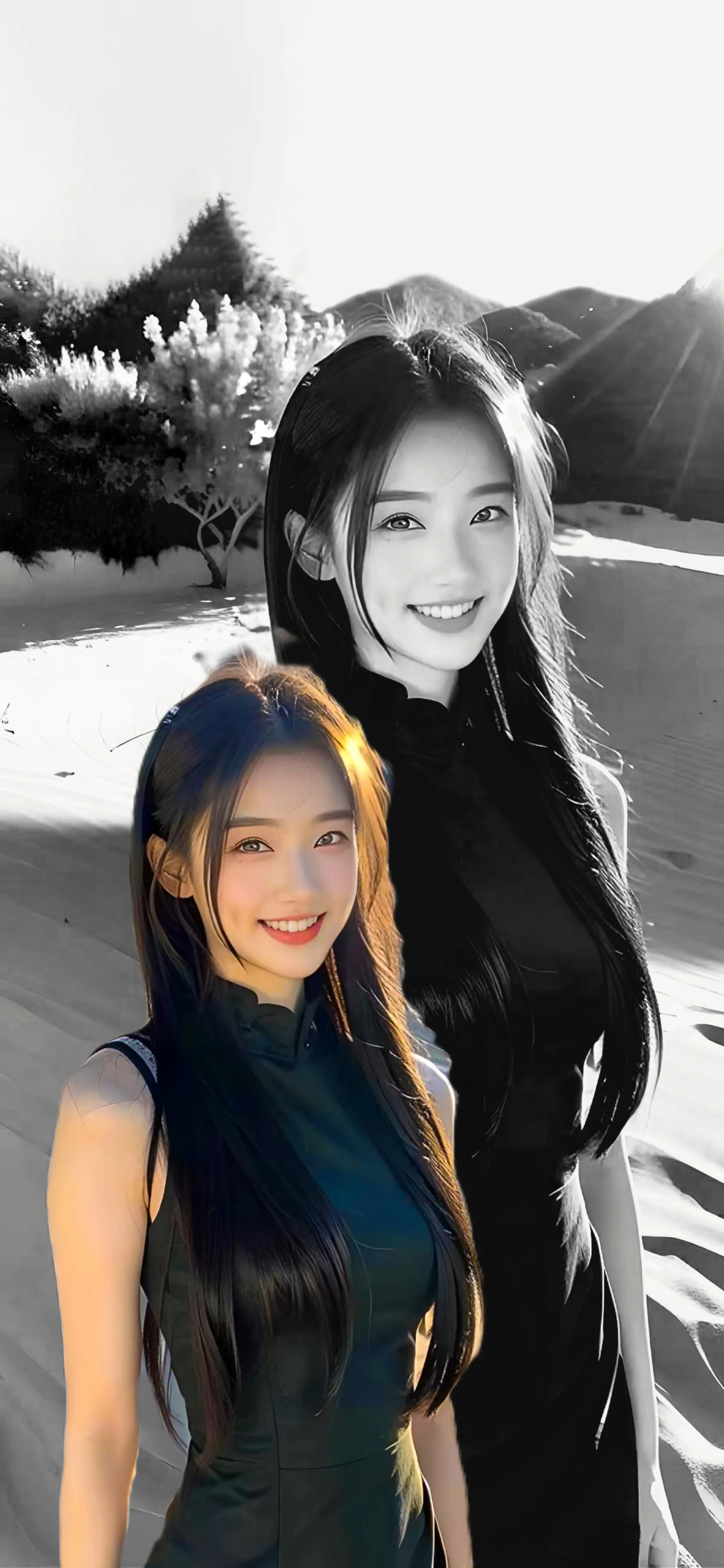 美女海報4K靜態壁紙