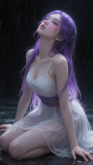 紫色系美女-2