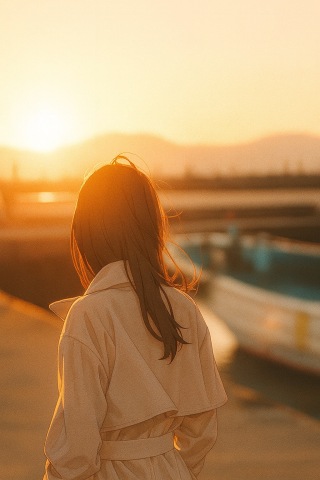 夕阳背景