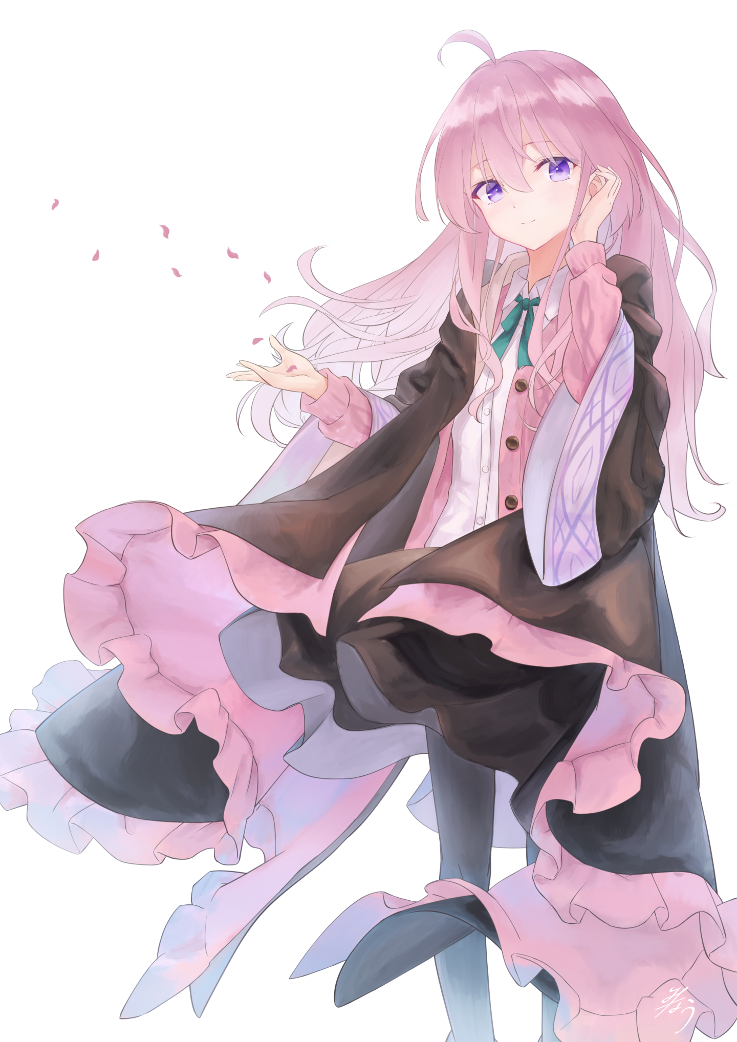 微信壁紙粉色系少女