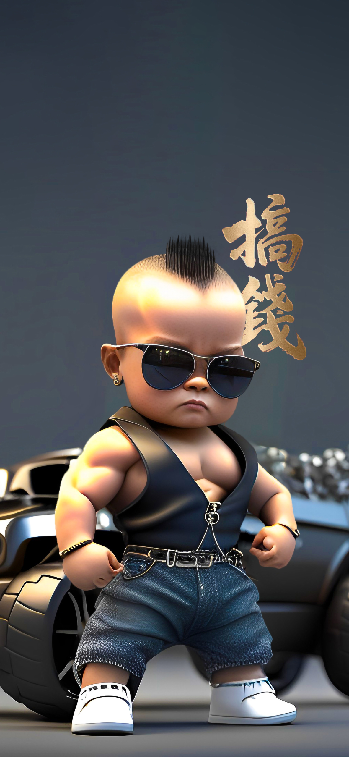 肌肉男孩高清4K搞錢壁紙
