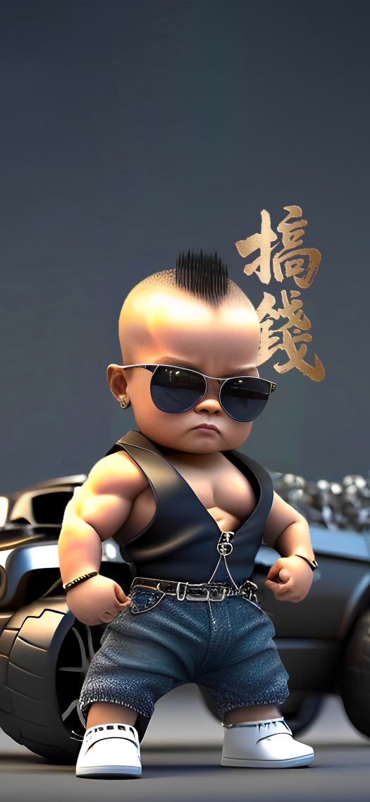 肌肉男孩高清4K搞錢壁紙