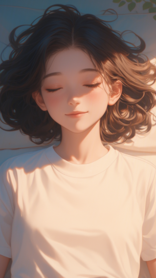 梦幻闭眼美女