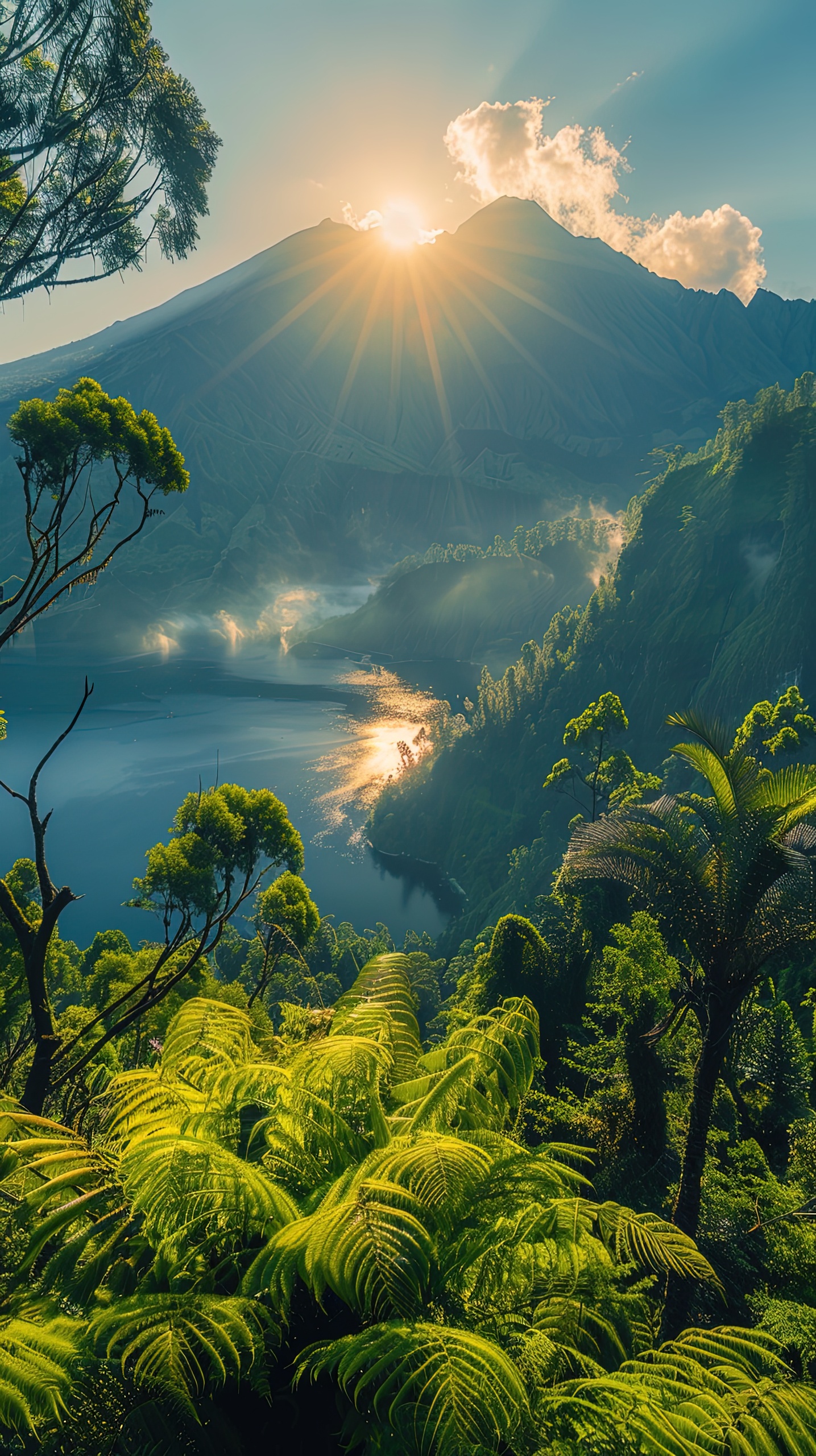 火山日出