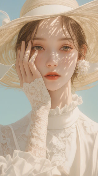 阳光优雅美女
