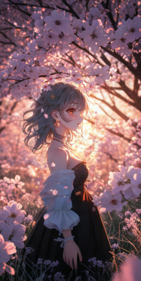 樱花树下