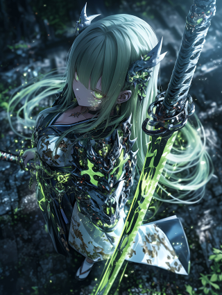 4K 少女与刀