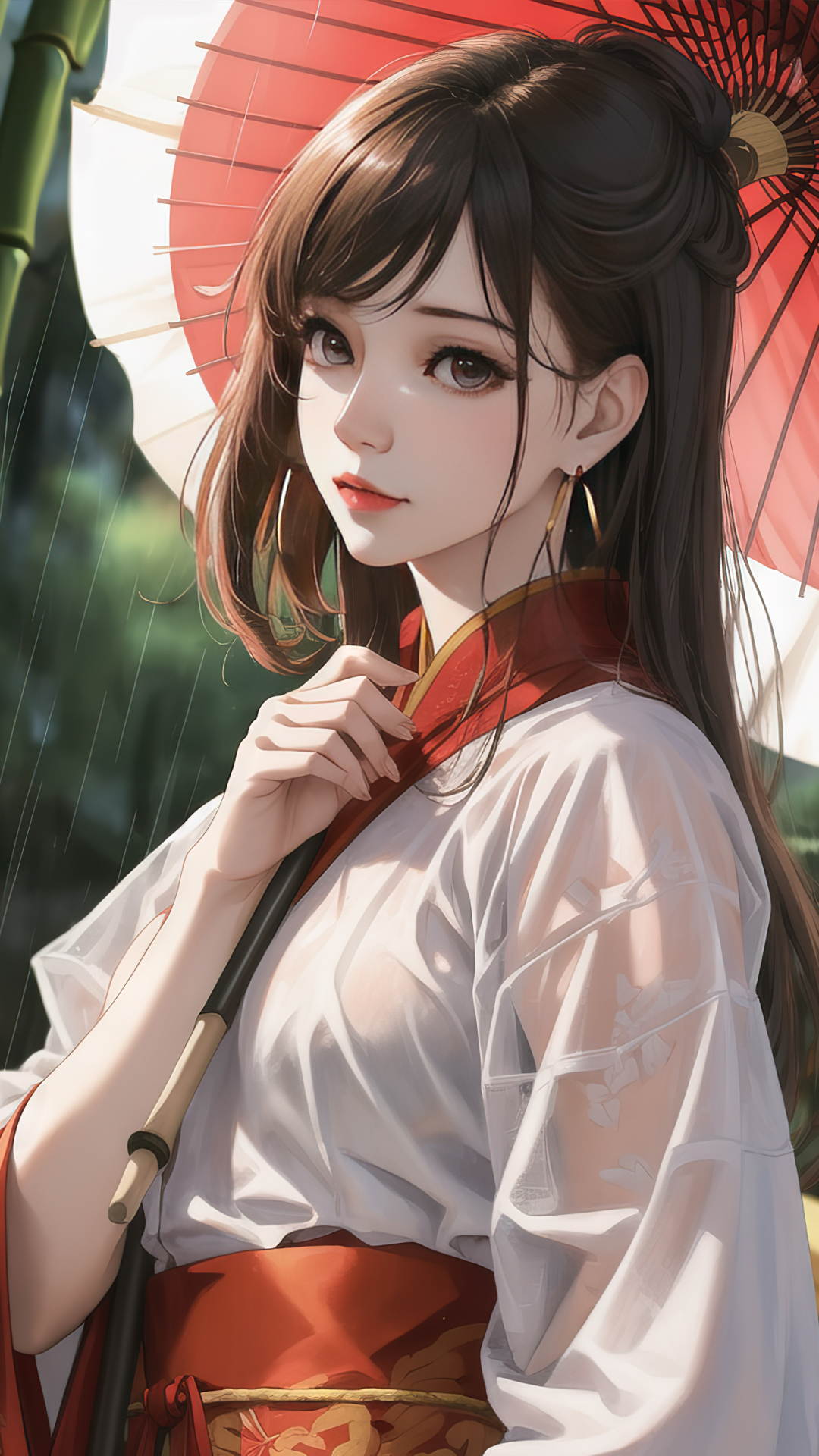 撐傘國風女神