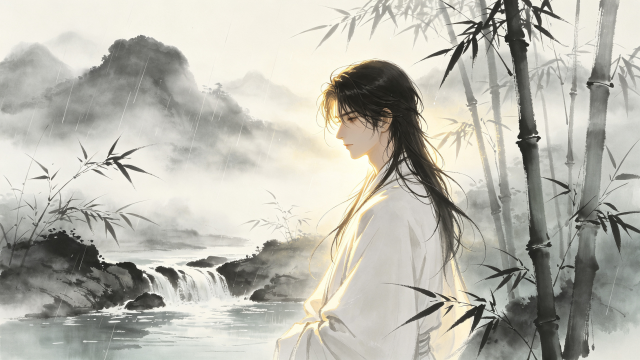 烟雨竹间客