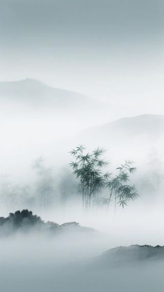 水墨竹子