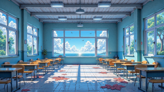 护眼教室风景