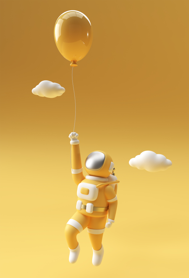【可爱的黄色太空人】