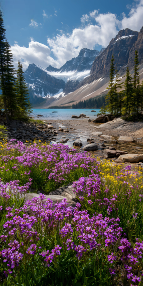 雪山之下，花开成海