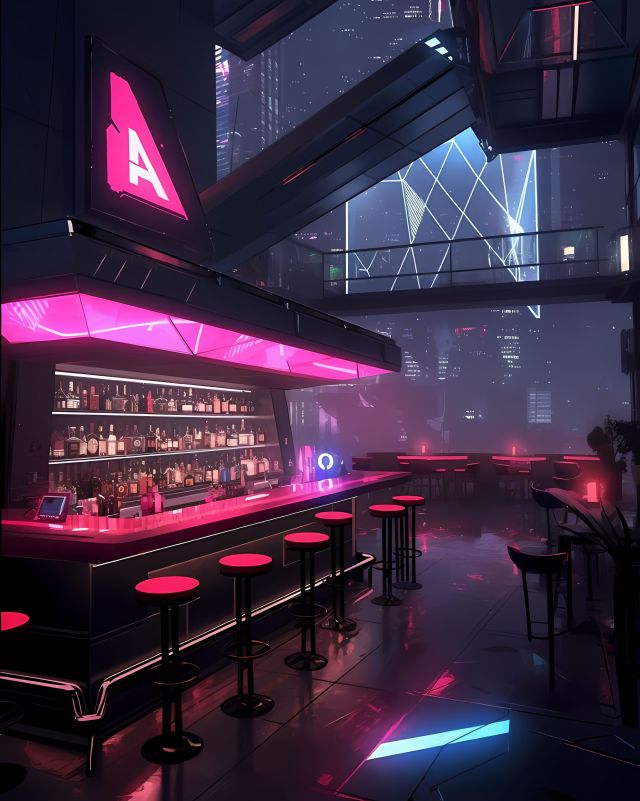 赛博朋克酒吧