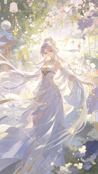 花庭仙影