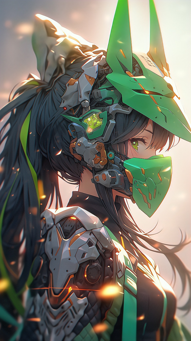 绿色系列机甲战士18壁纸