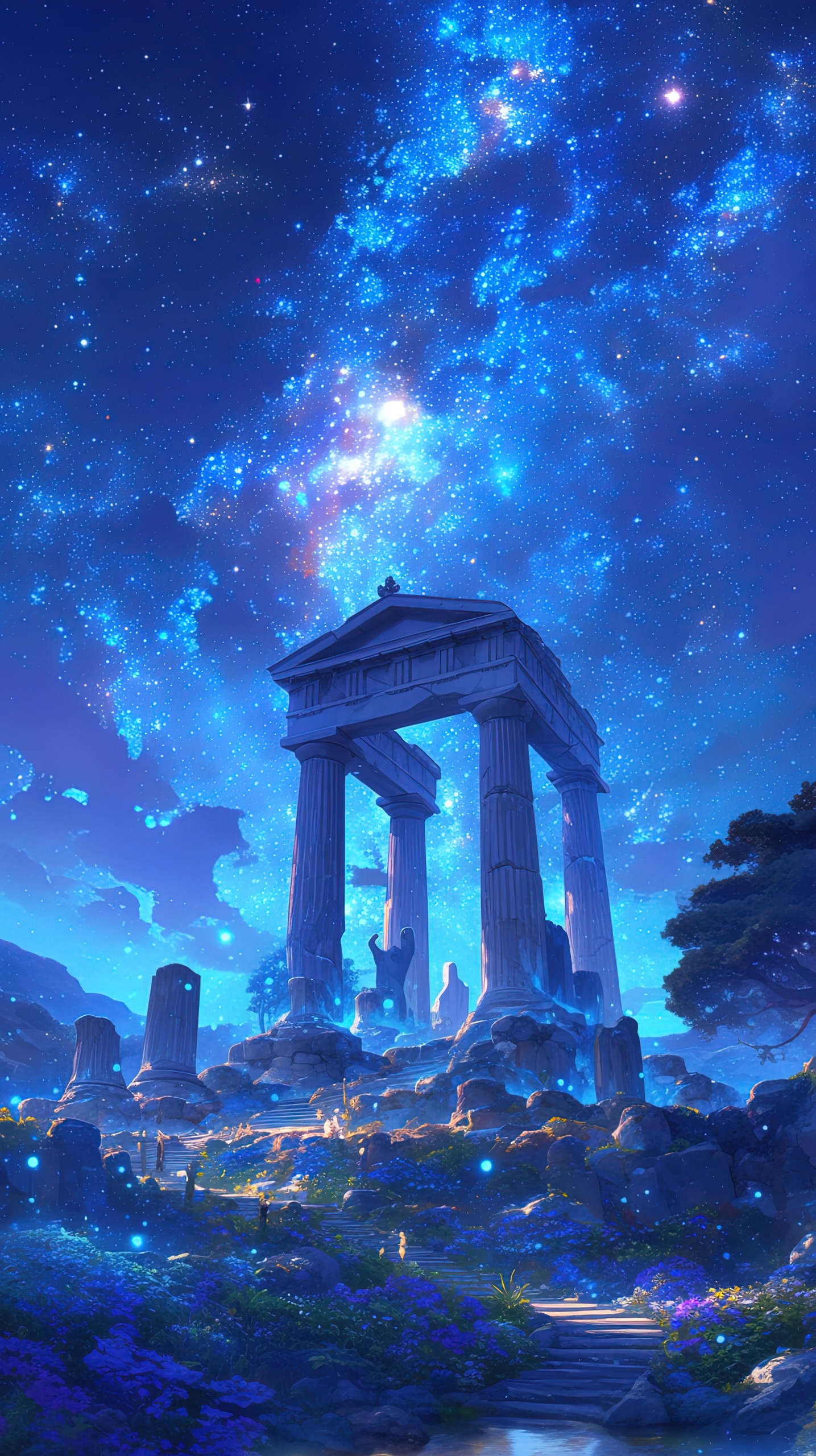 星夜古希臘遺址