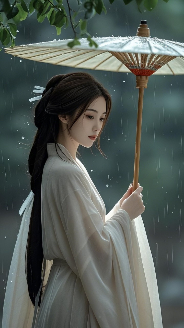 油紙傘下