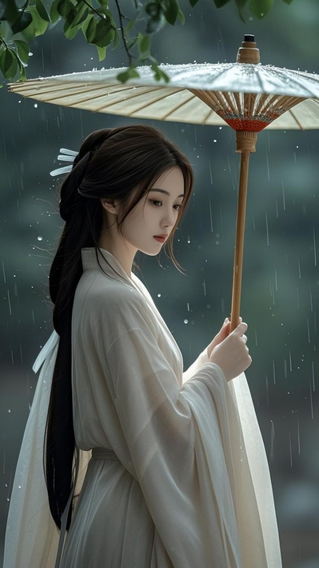 油紙傘下