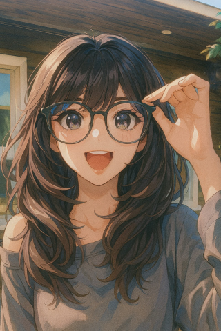 眼镜萌妹