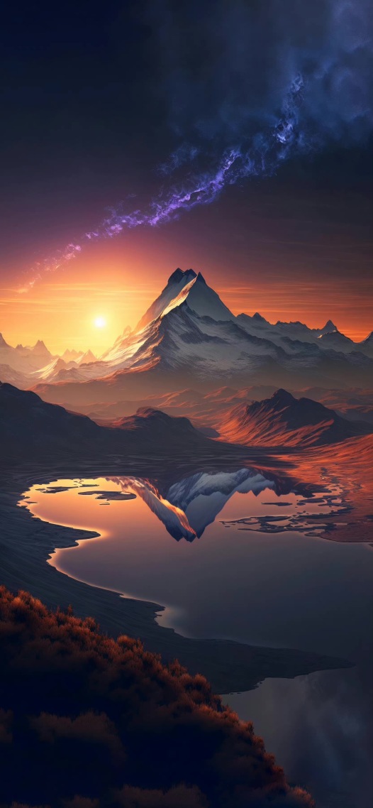 夕陽餘暉
