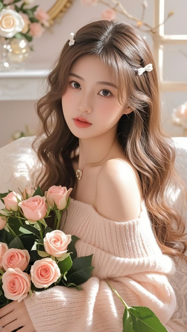 粉色甜美