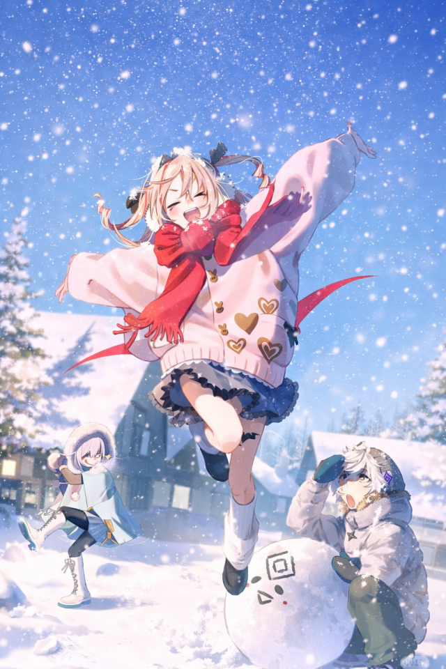冬日雪人jk