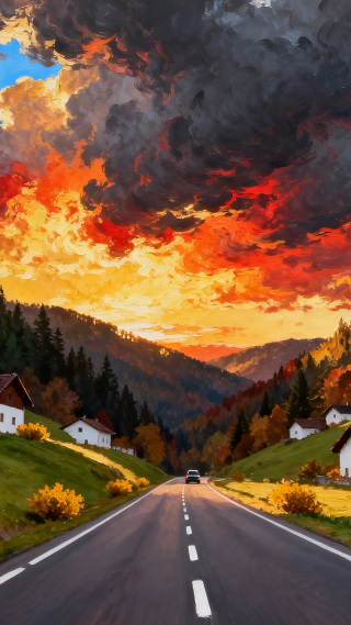 秋居霞途