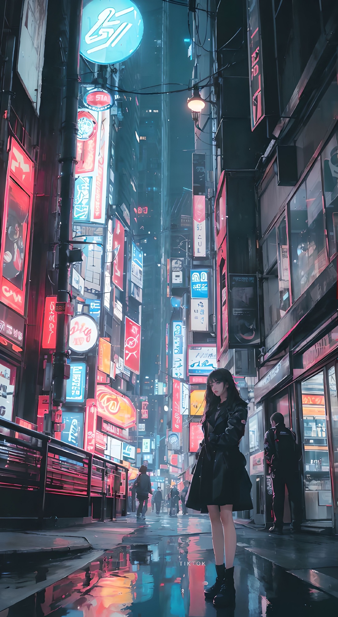 賽博朋克霓虹街頭