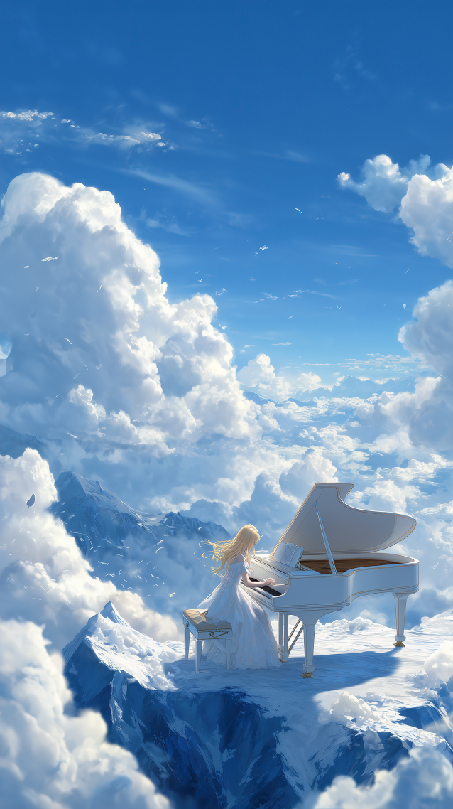 雪山上的钢琴曲
