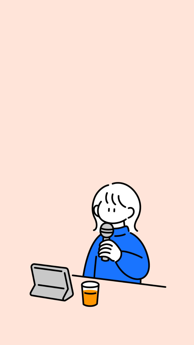 可愛女孩唱歌
