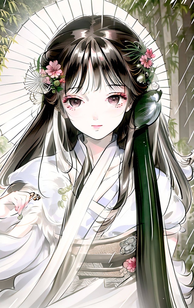 手绘美女