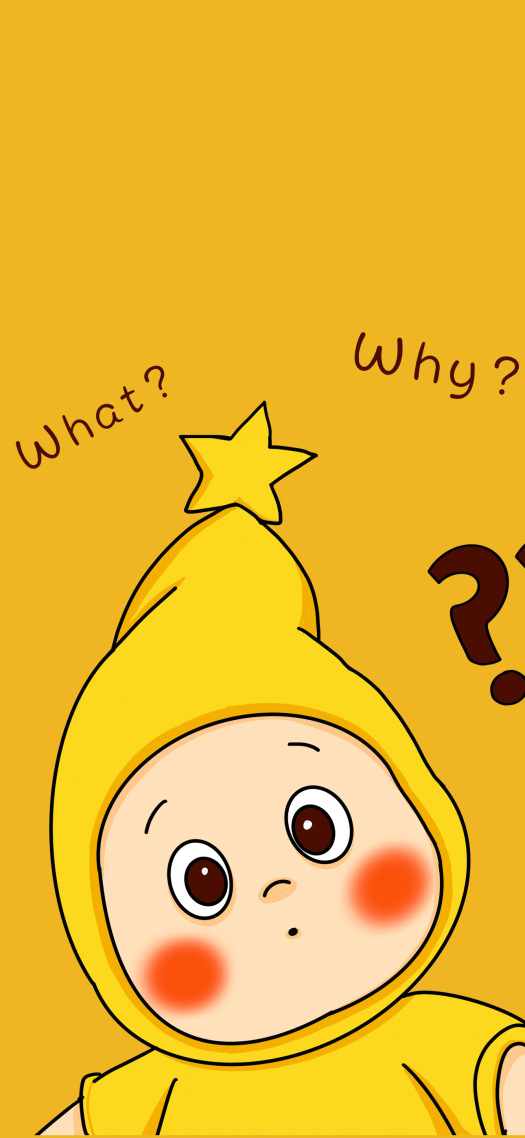 星星人疑问锁屏壁纸