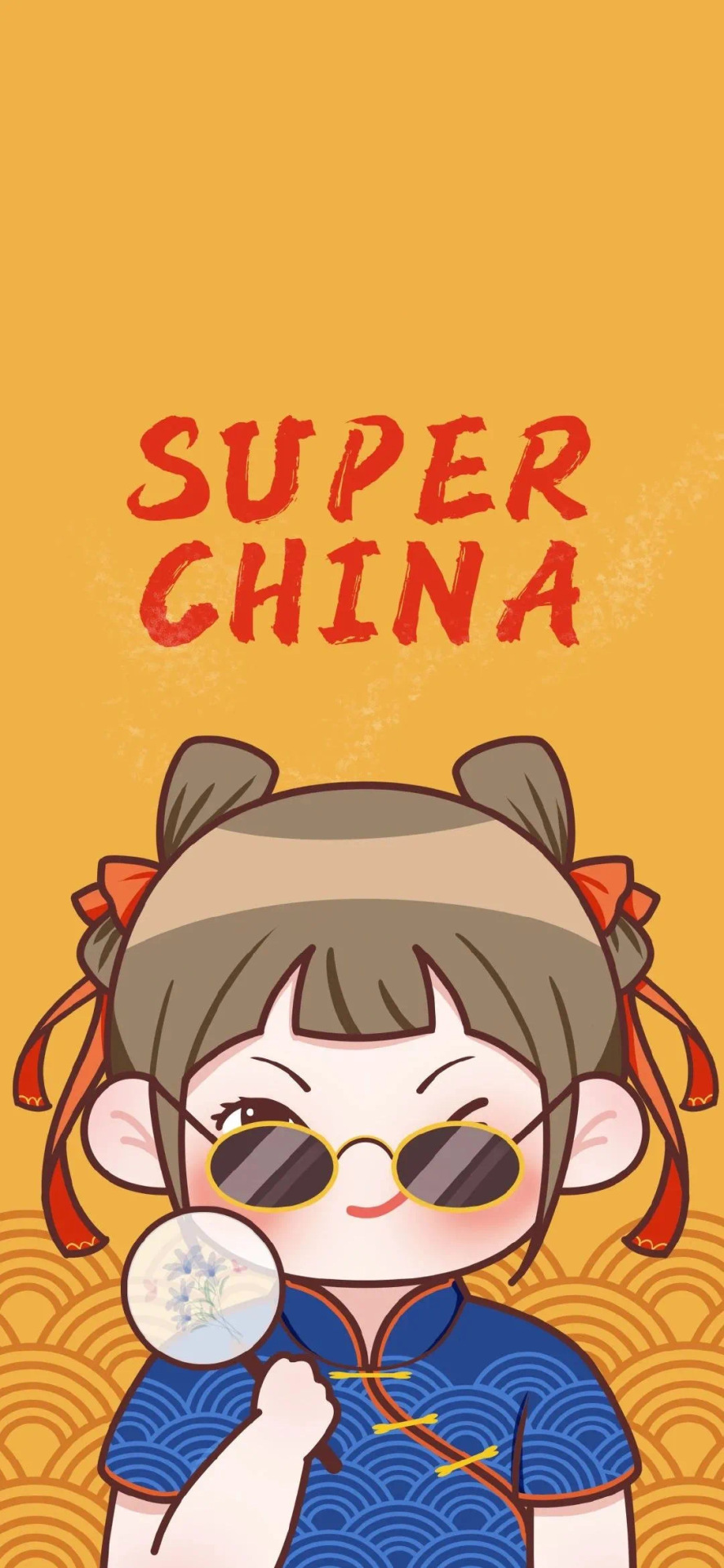 微信聊天背景超清中国女孩