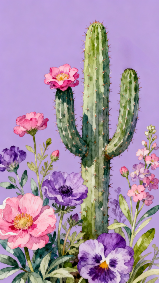 紫色系插花