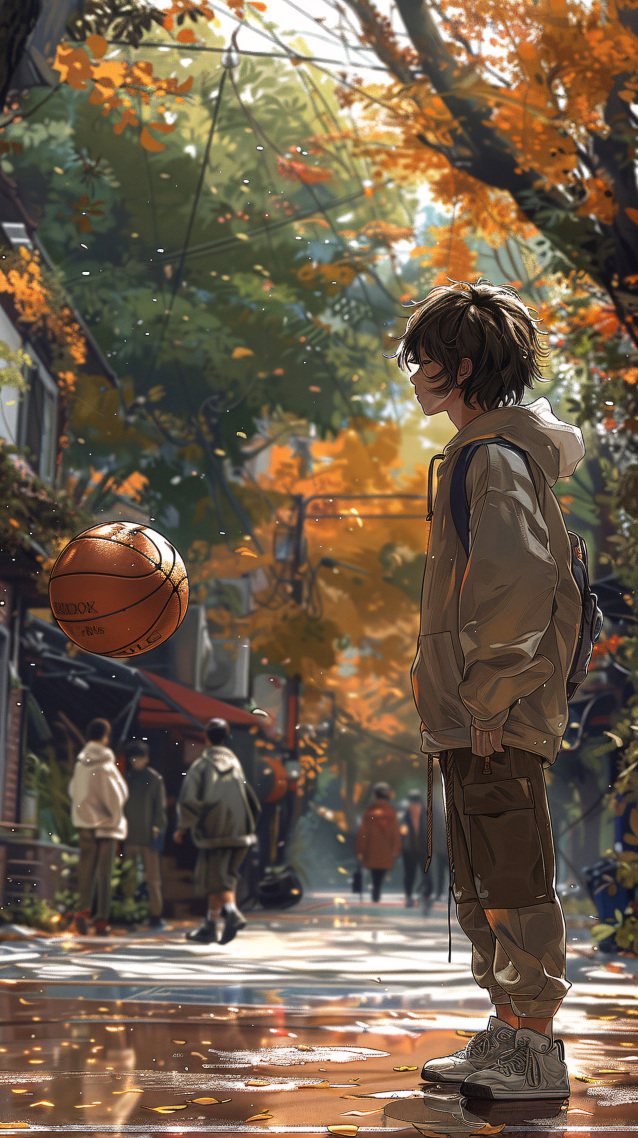 秋日雨天的篮球梦-光一