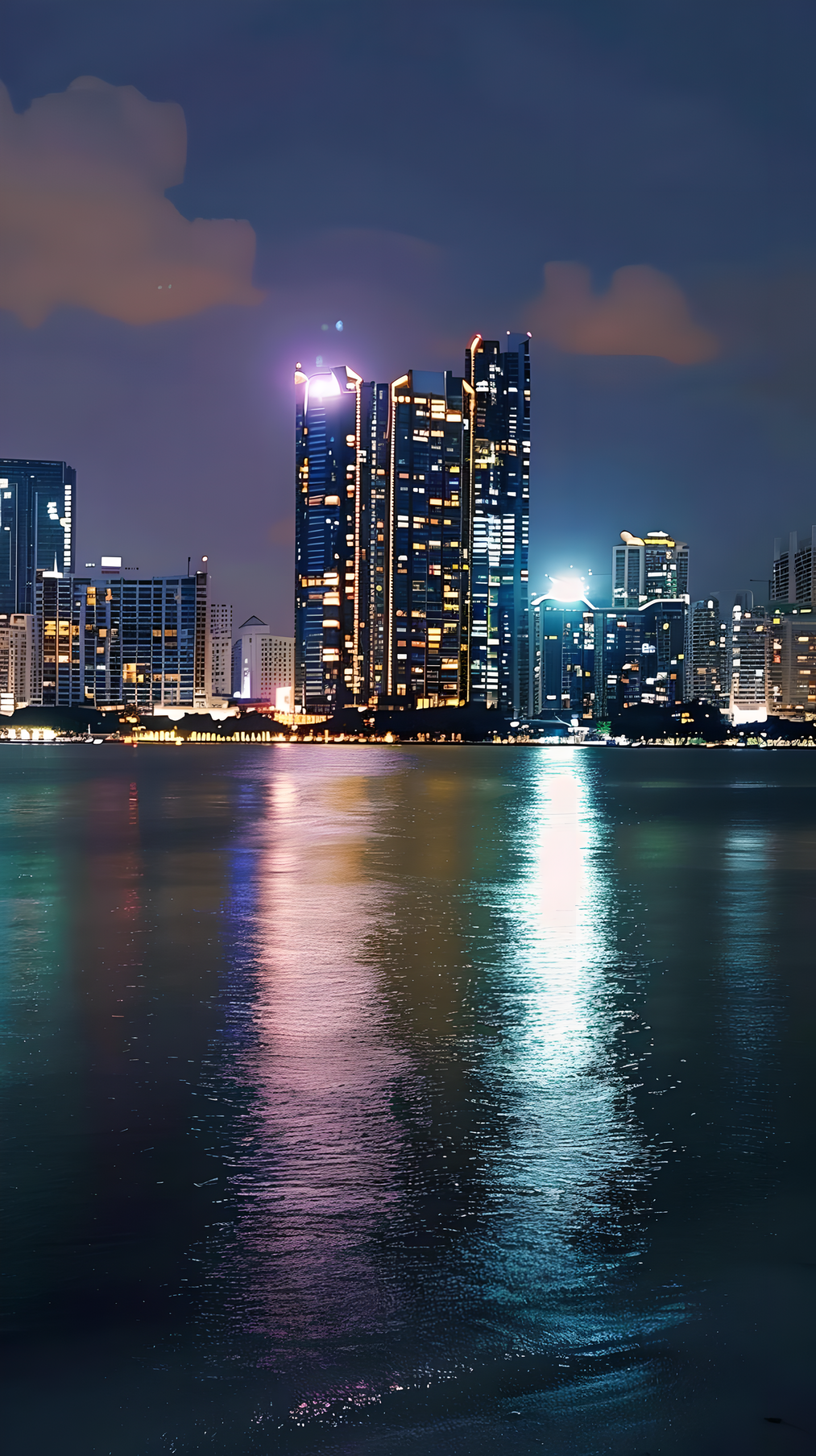 夜景的畫面