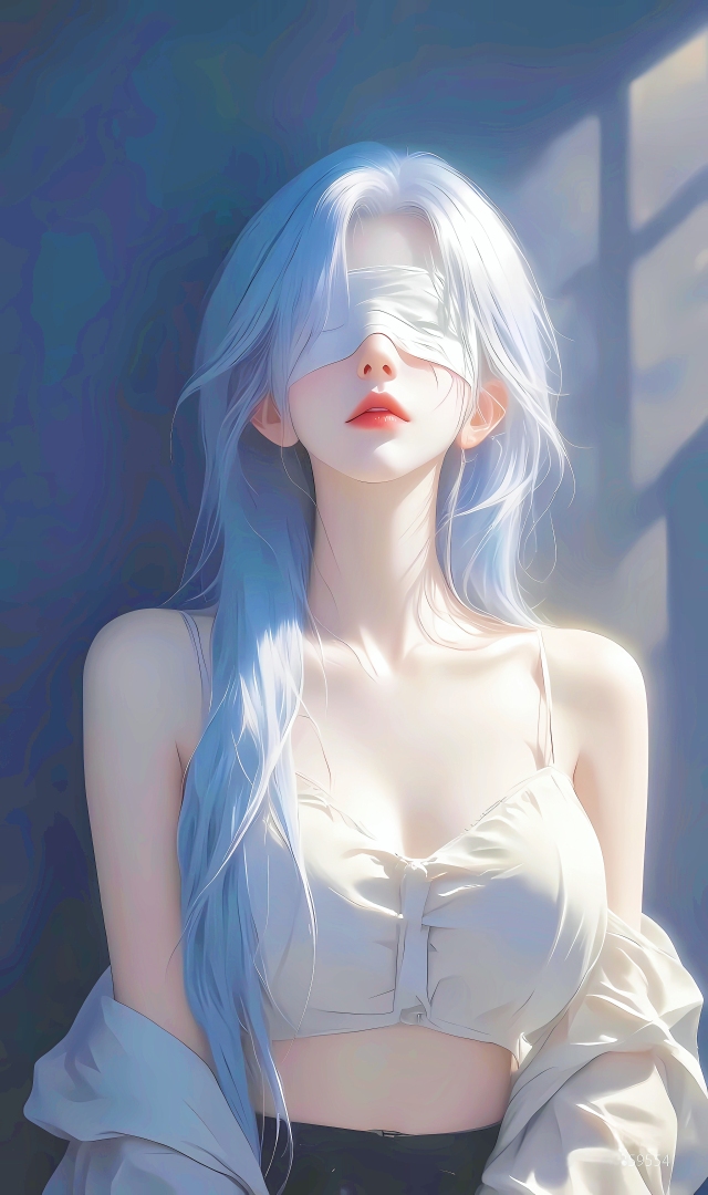 蒙眼女孩