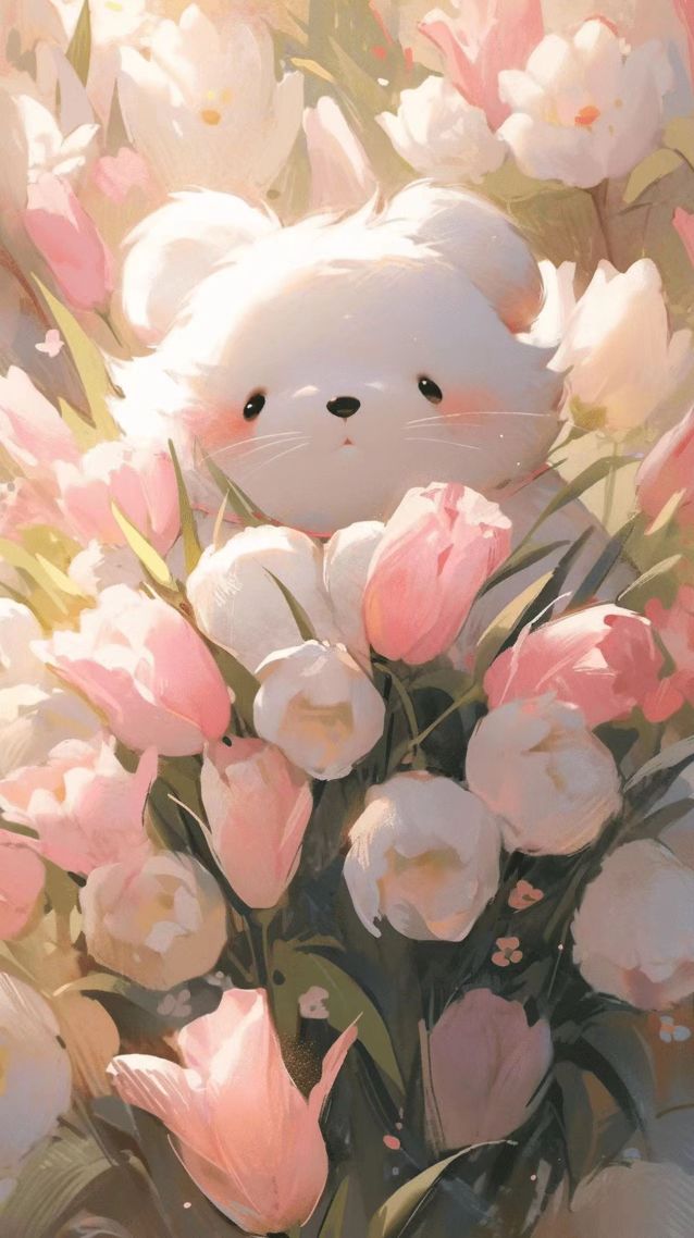 郁金香和小熊