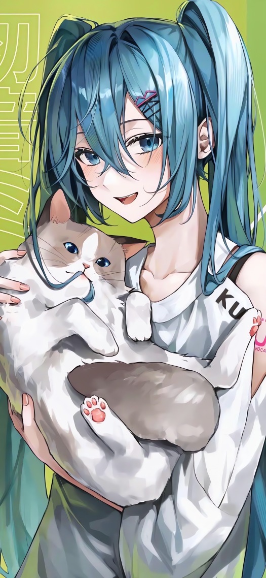 美少女與貓
