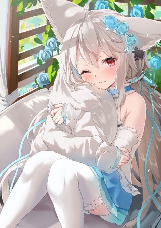 银发少女
