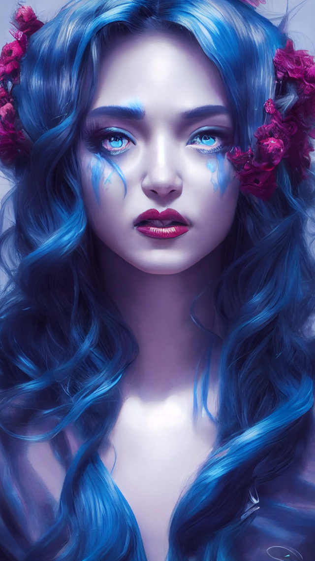 插画美女