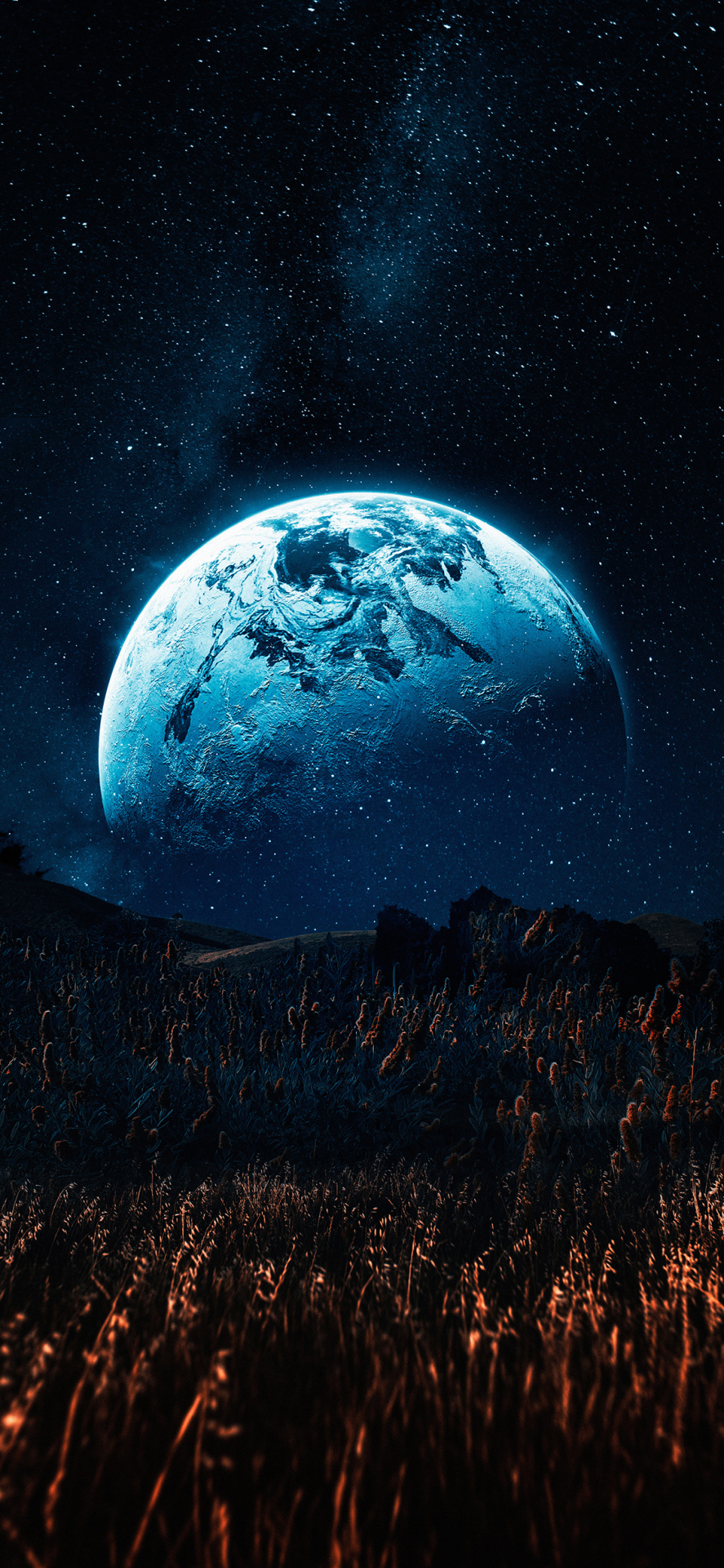 唯美夜晚星空壁紙