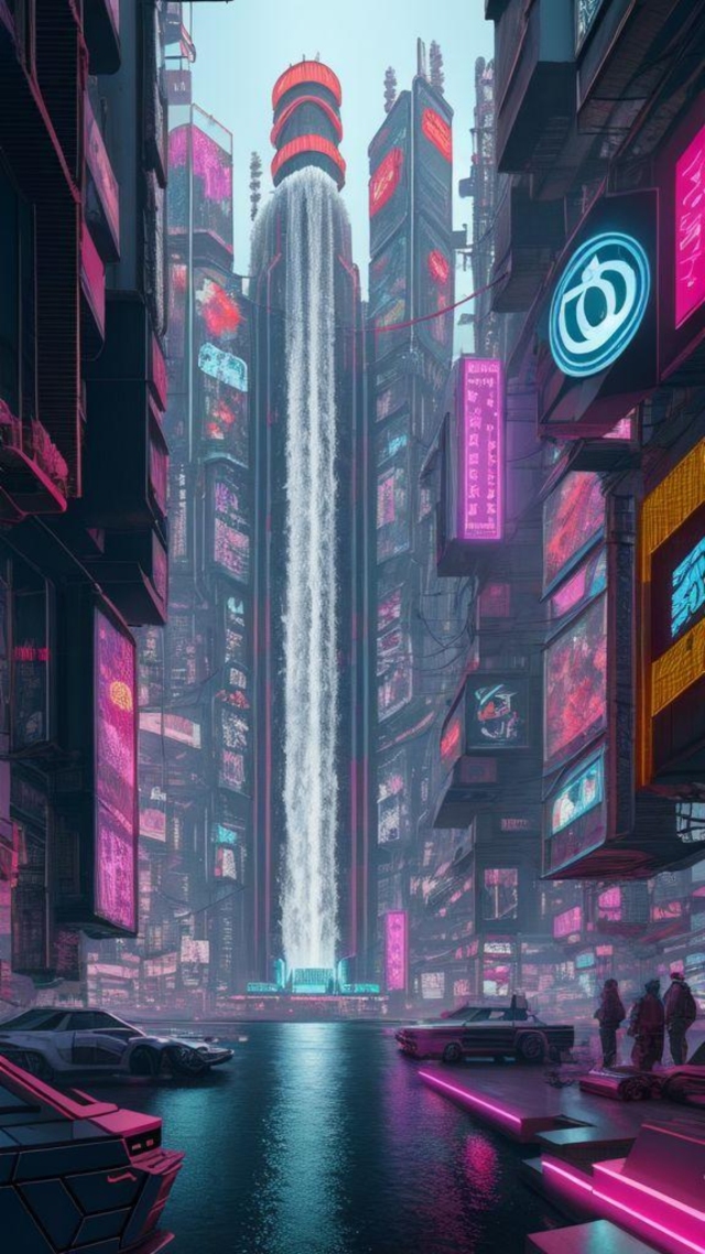城市瀑布
