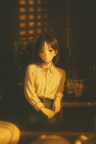 氛围光影少女